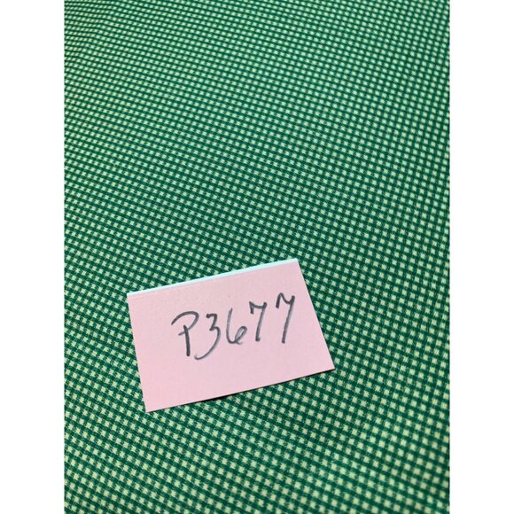 Green & White Gingham Cotton Fabric 1/2 Yard 42" Wide For Sewing & Quilting Proj - Picture 5 of 5